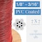 Laureola Industries 1/8" to 3/16" PVC Coated RED Color Galvanized Cable 7x7 Strand Aircraft Cable Wire Rope, 250 ft ZAG018316-77-GPR-250 - alternate 3